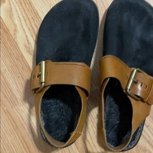 Free People black and brown shoes.